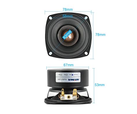 PARLEUR BLUETOOTH 4ohm 15w haut parleur Audio 15W 2 pièces 3 pouces