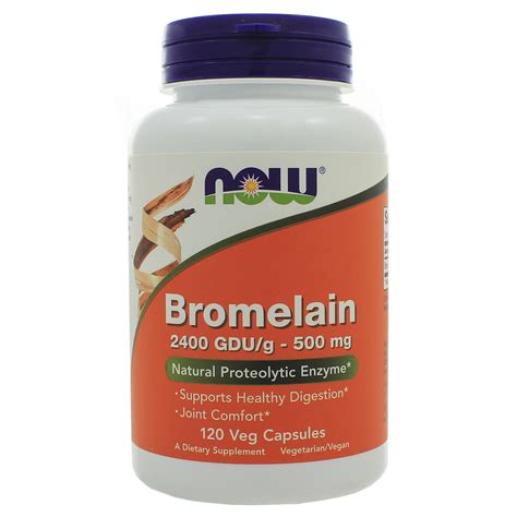 Bromelain 500mg (Now Foods) - VitamiNergic.com : VitamiNergic.com