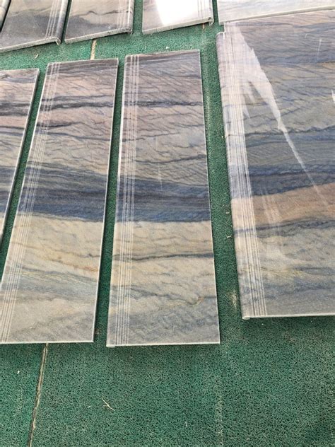 Natural Stone Blue Polished Honed Azul Macaubas Quartzite For Floor