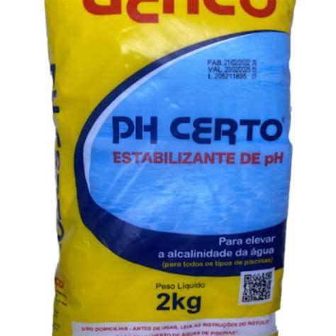 Kit 2x Ph Certo Genco Elevador De Alcalinidade Piscinas 2kg Leroy Merlin