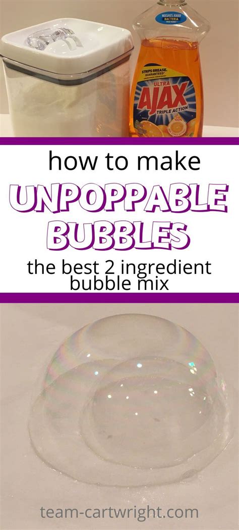 How to make diy magic unpoppable bubbles – Artofit