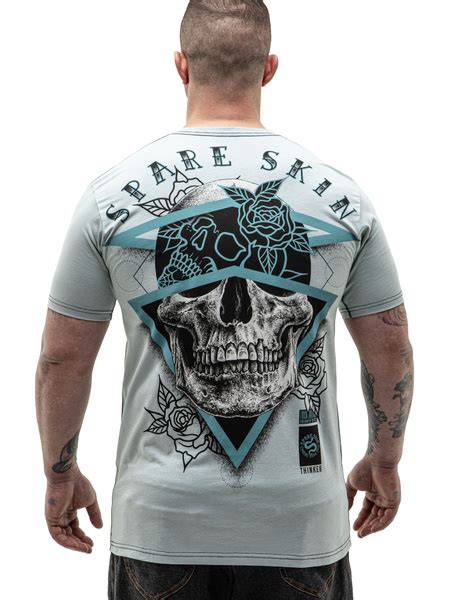 Футболка Spare Skin, размер 52, цвет голубой, 100% хлопок пенье ...