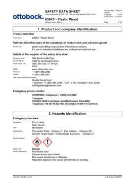 Fillable Online Safety Data Sheet In Accordance With Cfr Fax