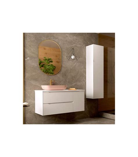 Mueble de Baño Suspendido modelo CENIT 80 cm 2 cajones 1 puerta con