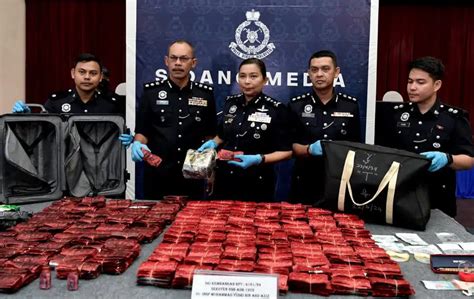 Dadah Disorok Dalam Beg Sandang Bagasi Bernilai RM1 76 Juta Dirampas