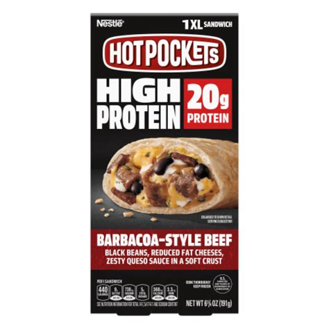 Hot Pockets High Protein Barbacoa Style Beef Air Fryer Food Frozen