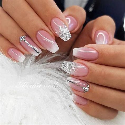 Hottest Nail Design Ideas For Your Graduation Pink Glitter Nails