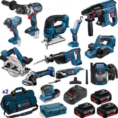 Bosch Boskit15 Power Tool Kit 18v 5ah Coolpack 15pce Power Tools Uk