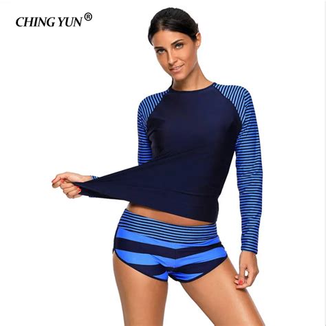 Buy High Elastic Swimwear Long Sleeved Bikinis Round