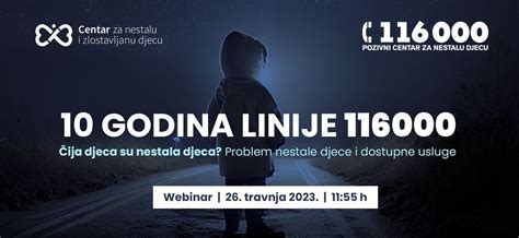 Webinar 10 godina linije 116 000 Čija djeca su nestala djeca