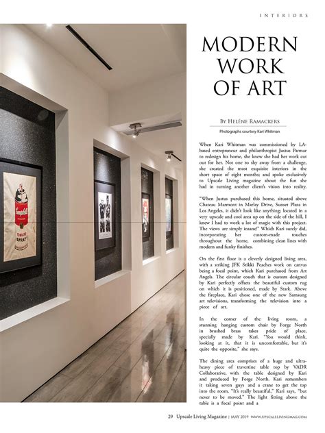 Upscale Living - Kari Whitman Interior Design Los Angeles & Boulder