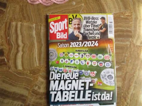 Sport Bild Mit Magnettabelle Fu Ball Bundesliga Ovp Eur