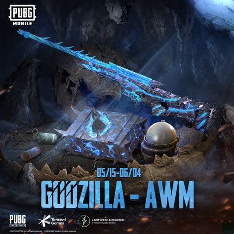 Pubg Mobile Godzilla Awm Skin Is Available Now On Pubg Mobile King Of