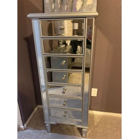 Lingerie Chest Drawers W X D X H In Antique Silver Paint Bed Bath Beyond