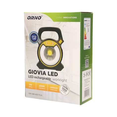 Pracovní reflektor s funkcí Power Bank GIOVIA LED 5W OR NR 6077L6 Orno