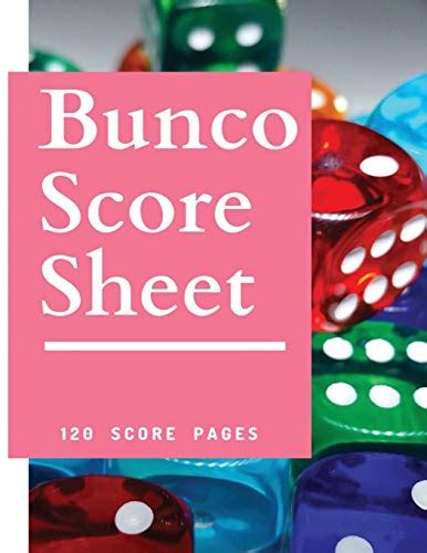 Bunco Score Sheet Perfect Scorebook For Bunco Scorekeeping Games