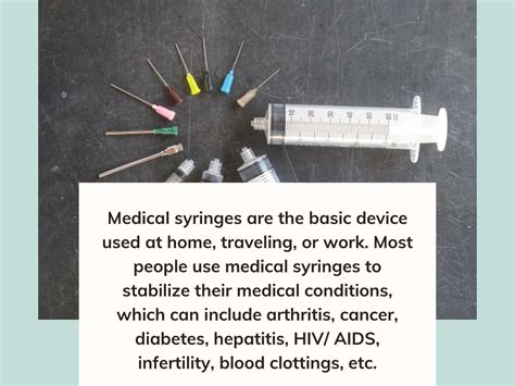 PPT - How To Safely Use Medical Syringes At Home, Work or While ...