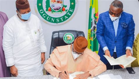 Ogun Abiodun Signs N350 735bn 2022 Budget Into Law Businessday Ng