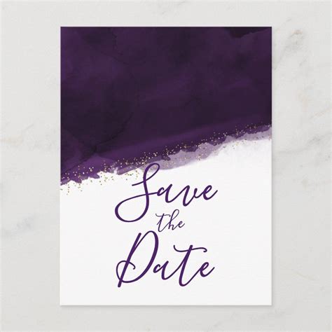 Purple save the dates – Artofit