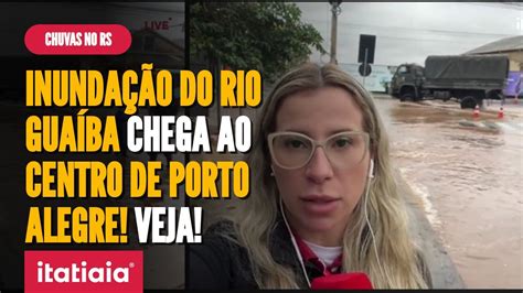 CHUVAS NO RS CENTRO E PORTO ALEGRE COMEÇA A SER TOMADO PELA INUNDAÇÃO