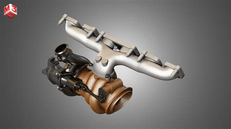 Exhaust Manifold - 3D Model by Markos3d