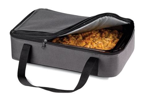 Charcoal Grey Insulated Pyrex Casserole Carrier Thermal Keeper Fits 9x13 Casse Ebay