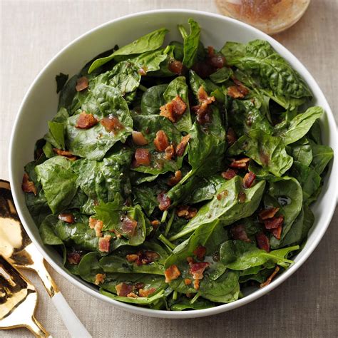 Hearty Spinach Salad With Hot Bacon Dressing Recipe Cart