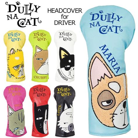 ダリーナキャット ヘッドカバー ドライバー用 Dully Na Cat Dn Dc02 3ss2 ゴルフ用品 メンズ レディース 女性用