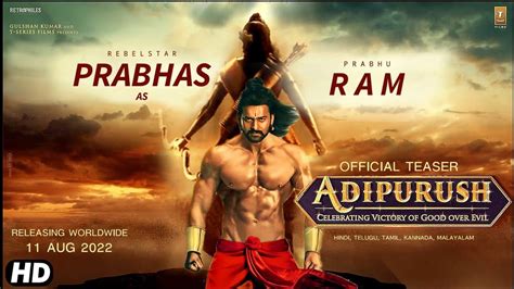 Adipurush Teaser Trailer Hindi Prabhas Saif Ali Khan Om Raut