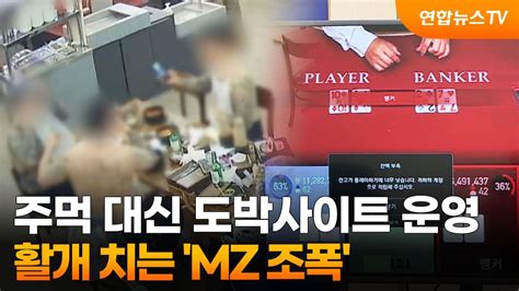 주먹 휘두르는 대신 도박사이트 운영활개 치는 Mz 조폭 연합뉴스tv Yonhapnewstv Youtube