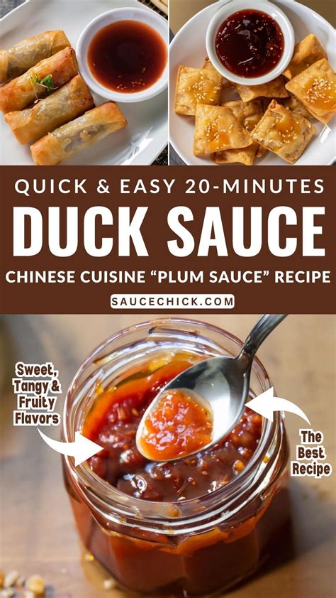 Duck Sauce Recipe Sweet And Tangy Elegance For Your Palate Recipe