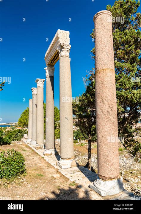 Ruins Of Byblos In Lebanon A Unesco World Heritage Site Stock Photo