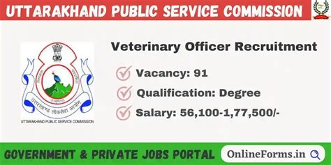 UKPSC Veterinary Officer Recruitment 2023 Admit Card For 91 Vacancies