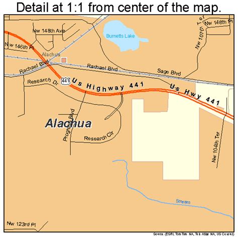 Alachua Florida Street Map 1200375