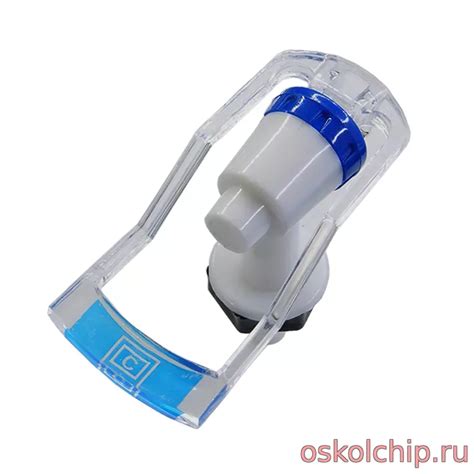 Купить Кран холодной воды для кулера синий с наружной резьбой нажим кружкой