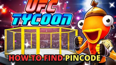 Secret Pincode Locations How To Find Pincode On Ufc Tycoon Tutorial