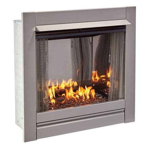 BLUEGRASS LIVING Vent Free Stainless Outdoor Gas Fireplace Insert With