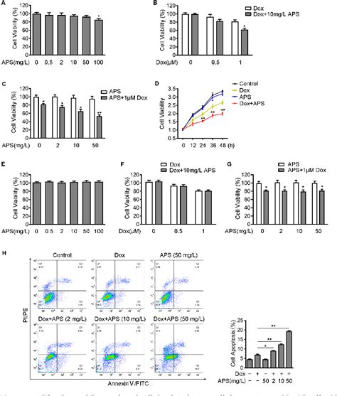 Pdf Astragalus Polysaccharide Promotes Doxorubicin Induced Apoptosis