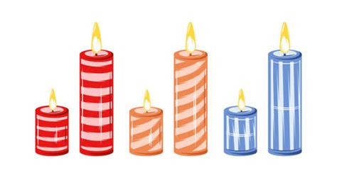 Birthday Cake Lots Of Candles Illustrations Royalty Free Vector