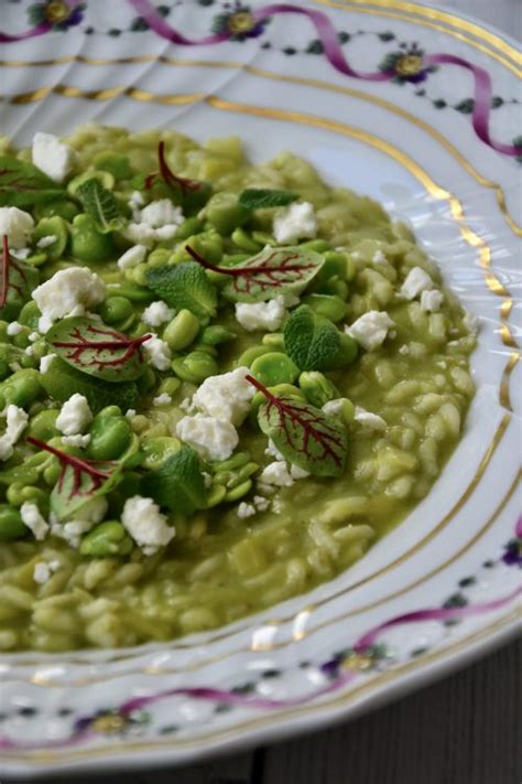 Broad Bean Goats Cheese Risotto With Mint Riso Gallo Uk