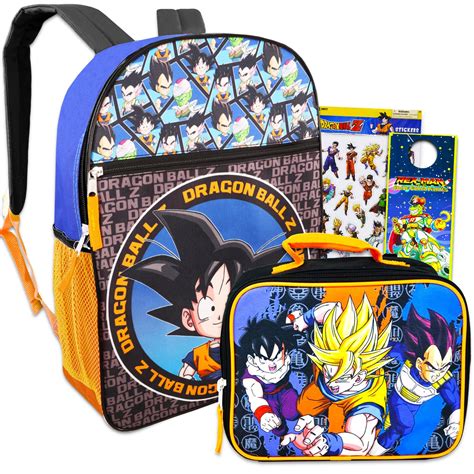 Buy Action Comics Dragon Ball Z Backpack With Lunch Box Bundle With