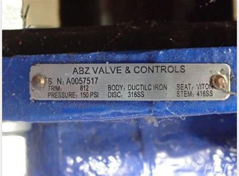 Used Abz Valve & Controls Abz Valve & Controls Actuator Butterfly...