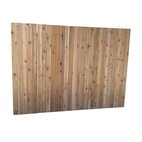 Adwood Manufacturing Ltd 6 Feet X 8 Feet Western Red Cedar Privacy Fence The Home Depot Canada