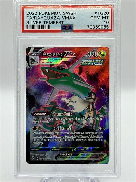 Psa Rayquaza Vmax Swsh Silver Tempest Trainer Gallery Tg