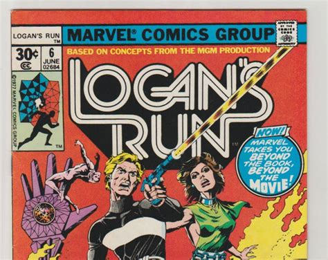 Logan's Run Vol 1, 6, Bronze Age Comic Book. VF 8.5. June 1977. Marvel Comics - Etsy