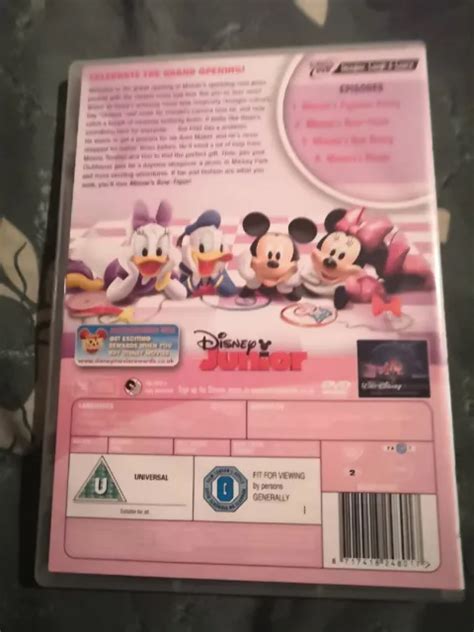 DISNEY JUNIOR Mickey Mouse Clubhouse Minnie S Bow Tique DVD 1 90