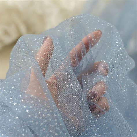 Soft Tulle Fabric With Glitters Polka Dots For Veil Dress Etsy