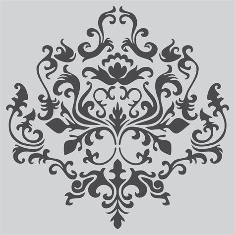 Damask Wall Stencils Large Wall Stencil Stencil Decor Wall Stencil