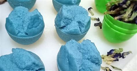 Resep Kue mangkok bunga telang tanpa tape oleh Deffi Mom's Ahnaf - Cookpad