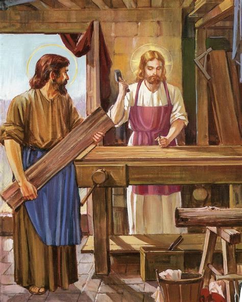 Jesus The Carpenter P Catholic Picture Print Etsy